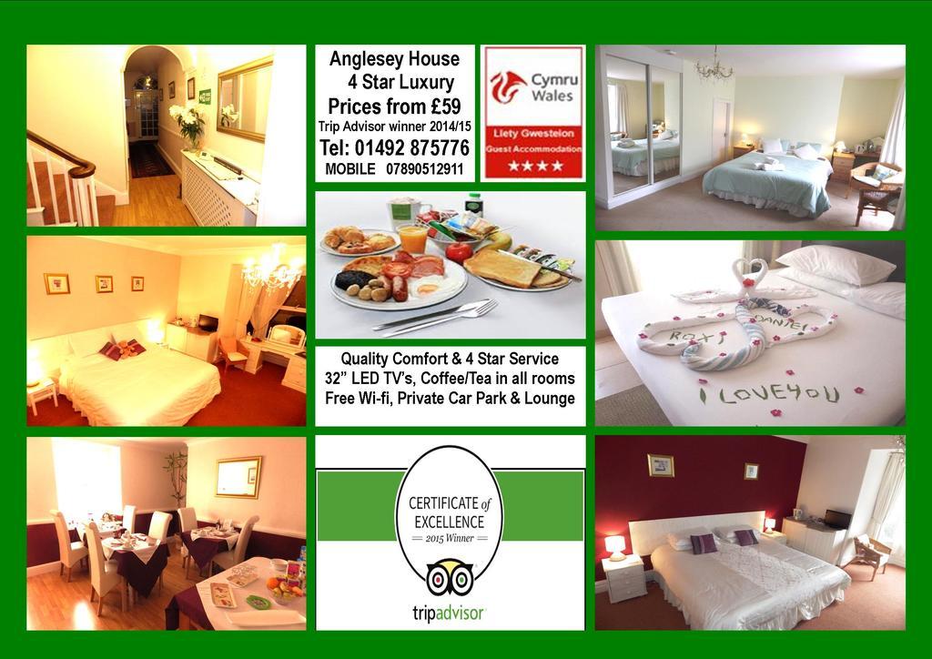 Anglesey House Bed and Breakfast Llandudno Esterno foto